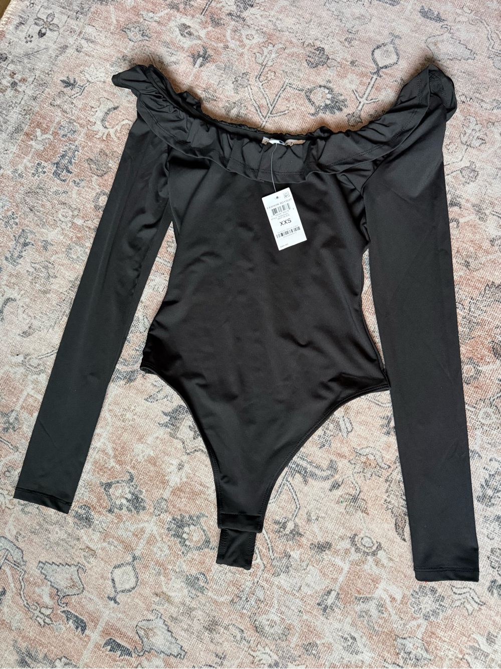 And Now This Off-Shoulder Long Sleeve Bodysuit